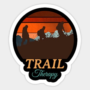 Trail Therapy Mountain Trekking Sticker